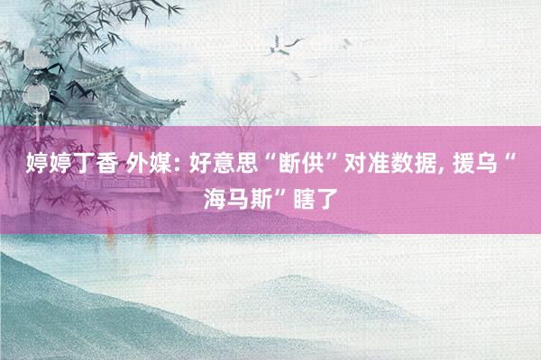婷婷丁香 外媒: 好意思“断供”对准数据, 援乌“海马斯”瞎了