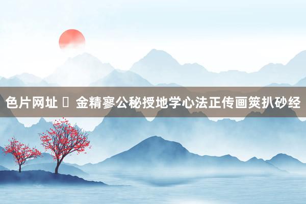 色片网址 ​金精寥公秘授地学心法正传画筴扒砂经